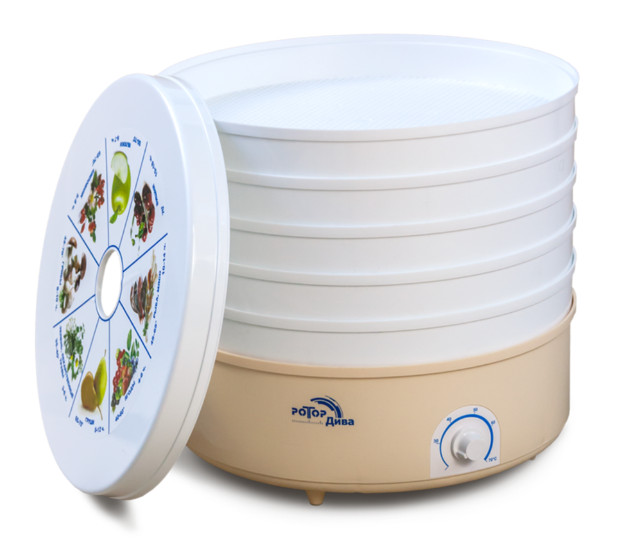 9173282 Сушилка для овощей и фруктов Ротор-Дива СШ-007 ЭКСТРА бежевый STDN-0121974