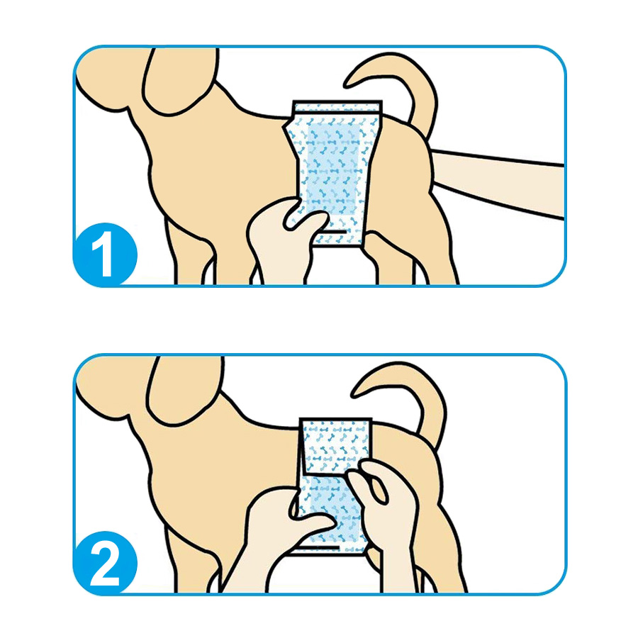 ПР0046992 Пояса Male Pet Diaper одноразовые впитывающие для кобелей размер S, 12шт Dono  - Вид №1