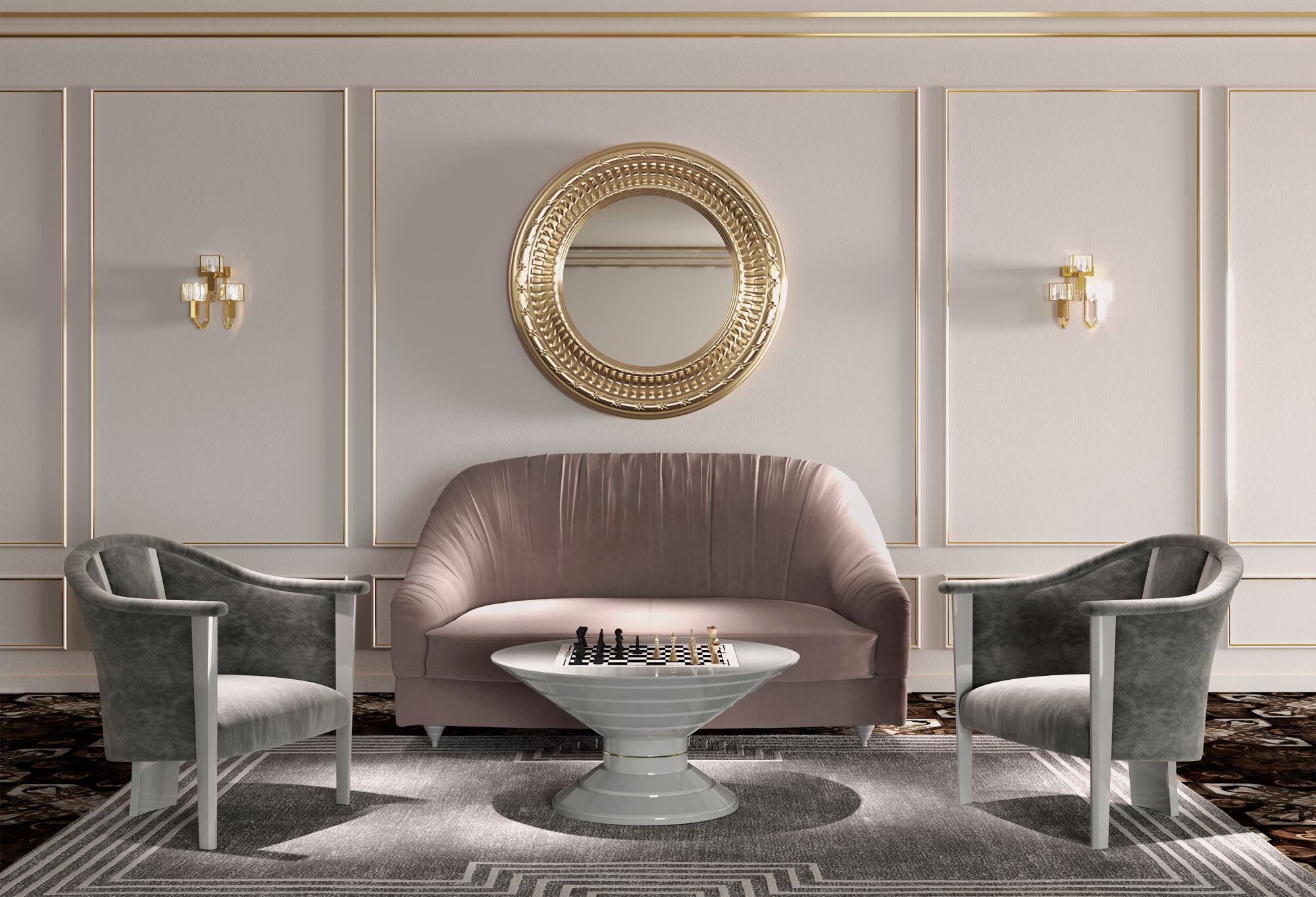 Квадратный шахматный стол Vismara Design SCACCOMATTO ARCH-00108414 - Вид №6