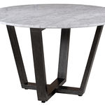 HT341Marble Уимблдонский круглый стол с каменной столешницей ijlbrown  - Вид №4