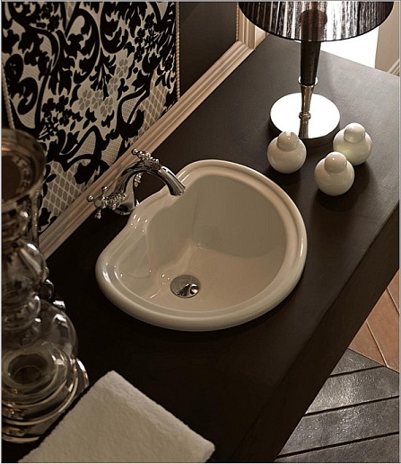 ML.BLL-25.046.bi Накладная раковина на столешницу  круглая Migliore  - Вид №1