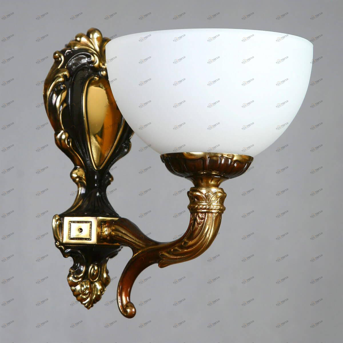 Бра настенное белое с золотым Ambiente Toledo 02155/1 PB AMBIENTE TOLEDO 00-3927922 Белый;золото