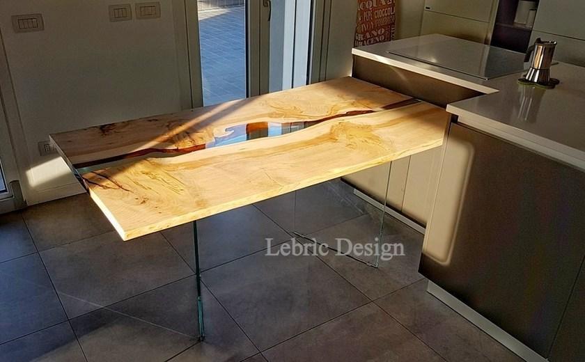 ANTICO TRENTINO Стол из смолы и кедра Lebrìc design - legno e resina sun-id-1371038 - Вид №1