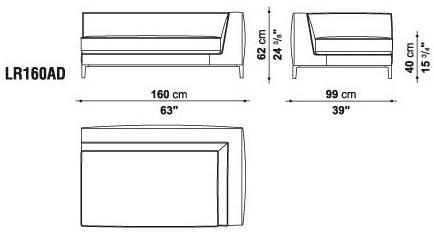 Maxalto Модульный угловой диван из ткани Lucrezia sun-id-1346409 - Вид №25
