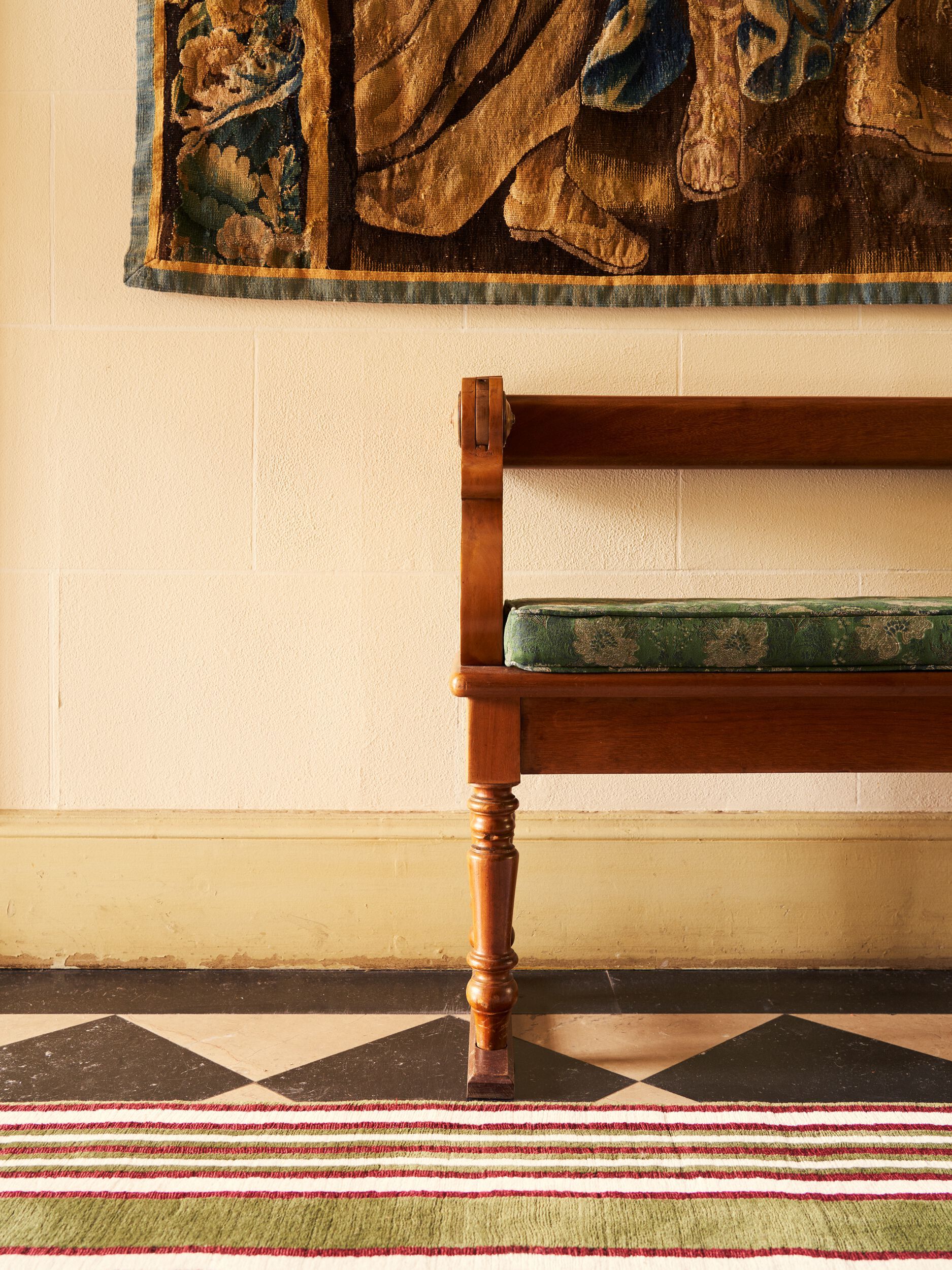 Хлопчатобумажная Жаккардовая ткань с цветочным рисунком LELIEVRE Quenin-Belle Époque ARCH-00035609 - Вид №10