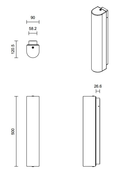 Светодиодные наружные стеклянные настенные светильники Articolo Studios 12,40 ARCH-00072521 - Вид №9