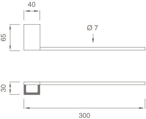 Ceadesign Вешалка для полотенец из нержавеющей стали Duet - accessori Det 82 - Вид №1