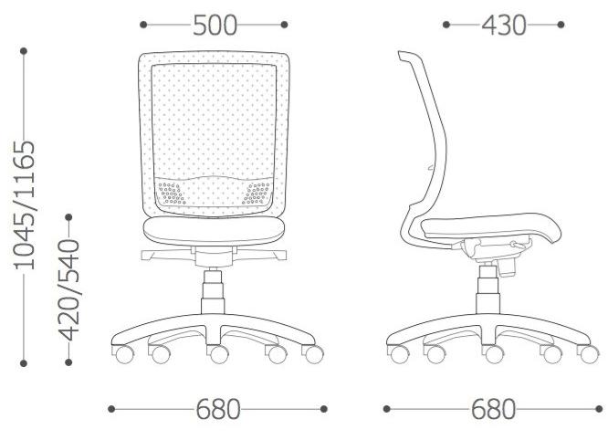 VAGHI Поворотный откидной сетчатый офисный стул Bursa rete evo Rep5d/res5d - Вид №5