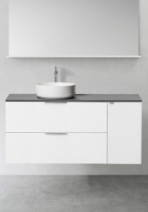 1390522 Шкаф Для Умывальника Форма 900 M Боковой Модуль Soft ... Hafa  Белый