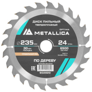 Диск пильный Metallica 902820 9120896