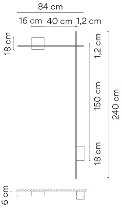 Vibia Настенный светодиодный светильник из алюминия прямого и отраженного света Structural sun-id-1431986 - Вид №10