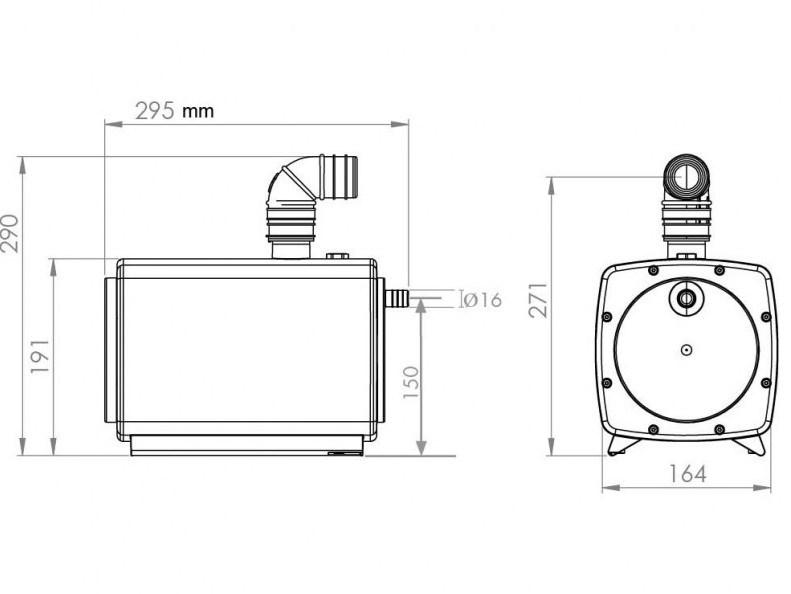 Sanitrit Всасывающий насос и слив Sanifoor+ Sfloor+ 4  - Вид №3