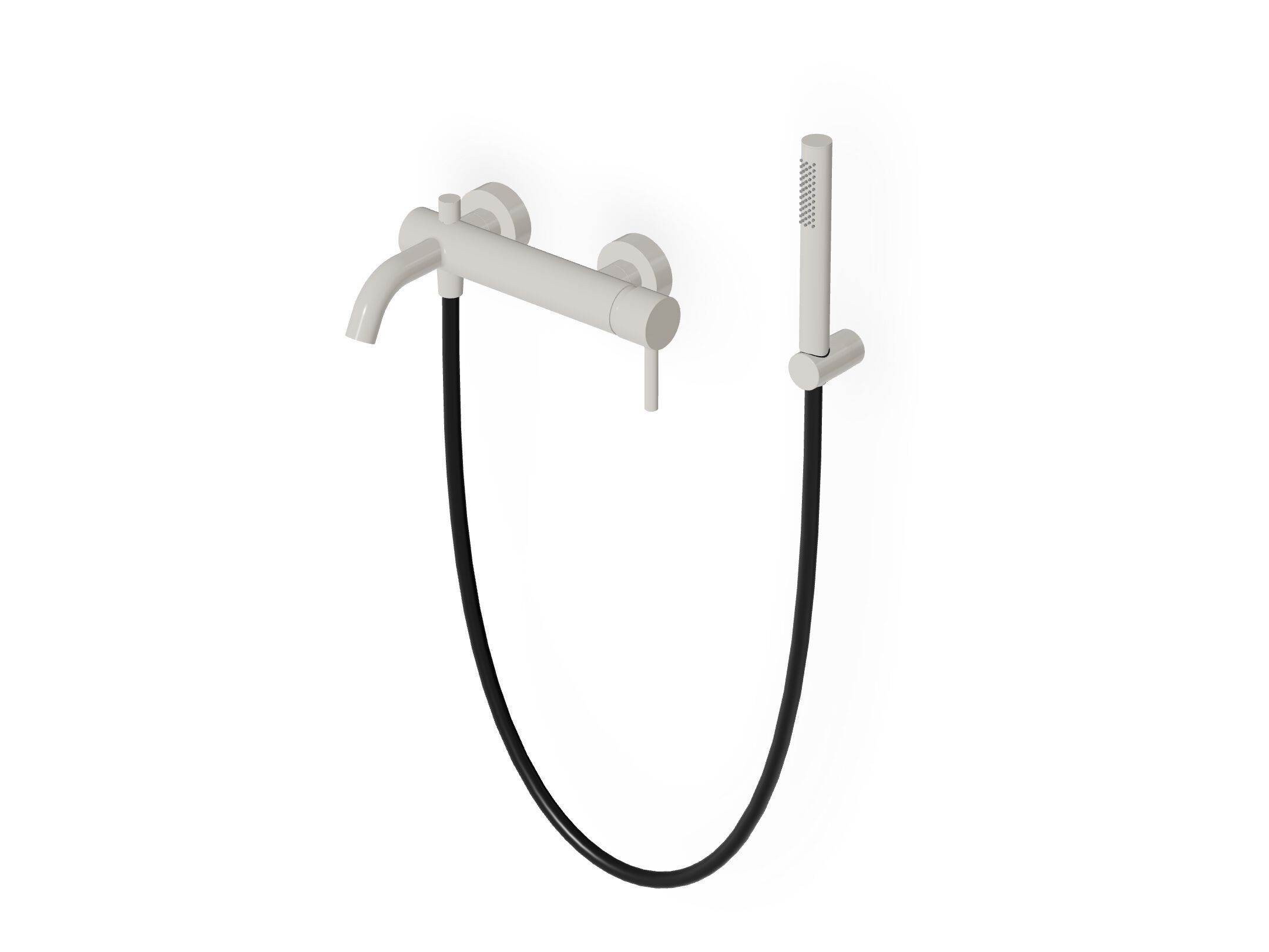 Однорычажный настенный смеситель для ванны / душа с ручным душем Zucchetti Pan S ARCH-00024323 - Вид №4