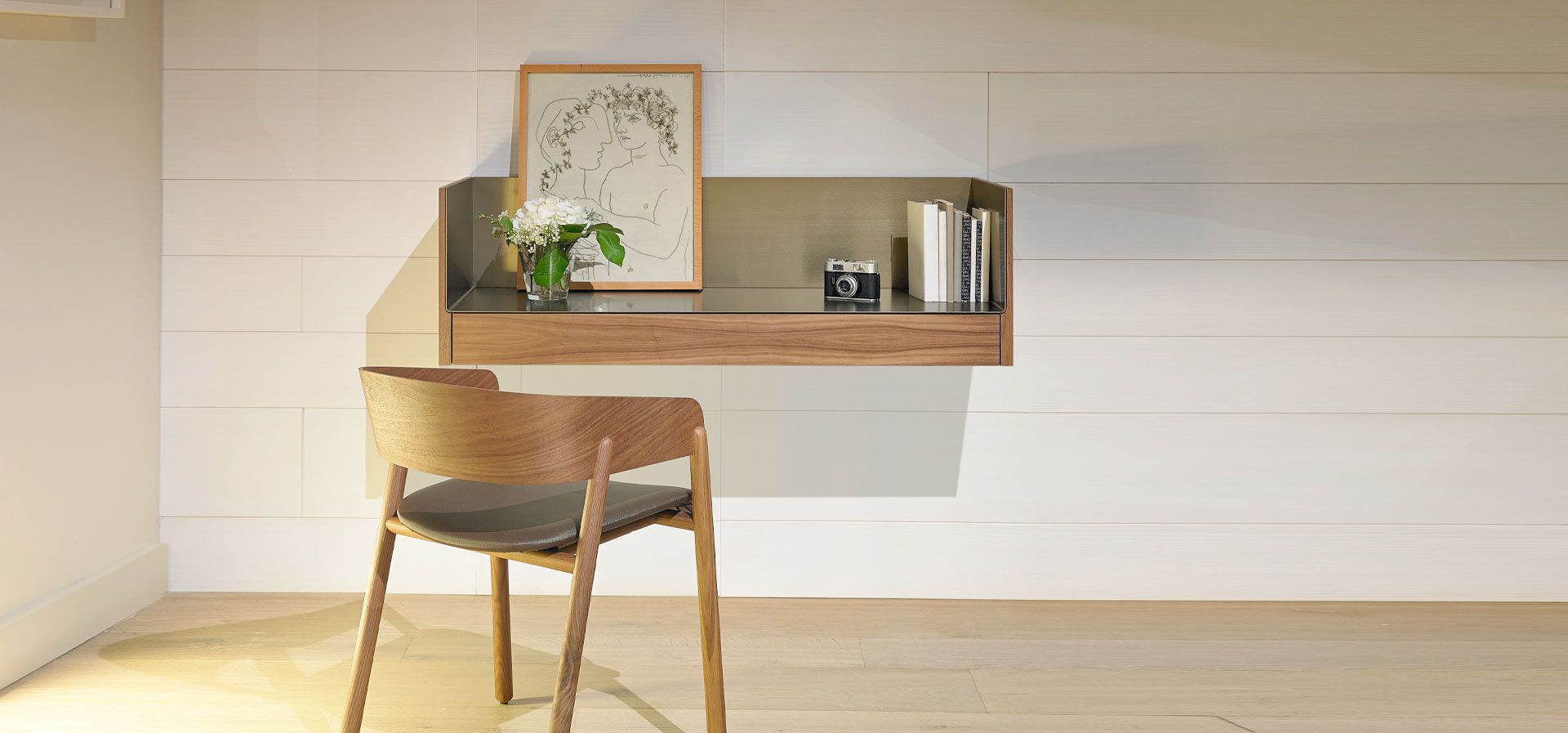 Деревянный подвесной письменный стол с ящиками Punt Стокгольм ARCH-00073174 - Вид №1