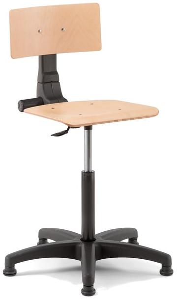 Linea Fabbrica Офисный стул с 5 спицами, регулируемый по высоте, из бука Rumba sun-id-1411597 - Вид №1