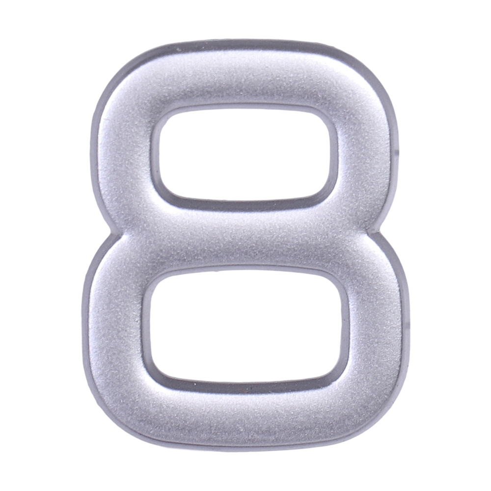 Дверной номер  «8», 32х5х40 мм, матовое серебро LJPS0058 Public Steel Россия 