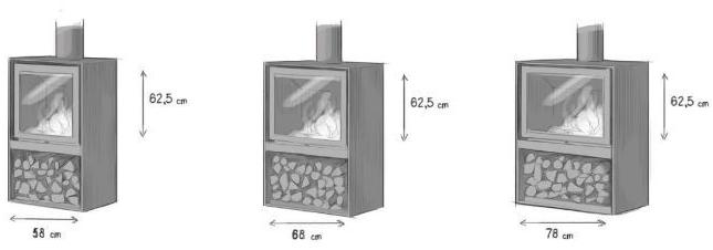 Stûv Закрытый дровяной камин с панорамным остеклением Stûv 16 sun-id-1371871 - Вид №1