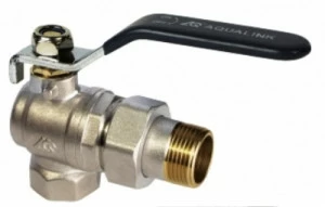 Кран шаровый амер. 1/2 L U г/ш угл. со сгоном руч. AQL 1173 AQL 1173