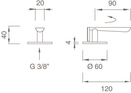 Ceadesign Запорный клапан из нержавеющей стали Lutezia Ltz 74 - Вид №1