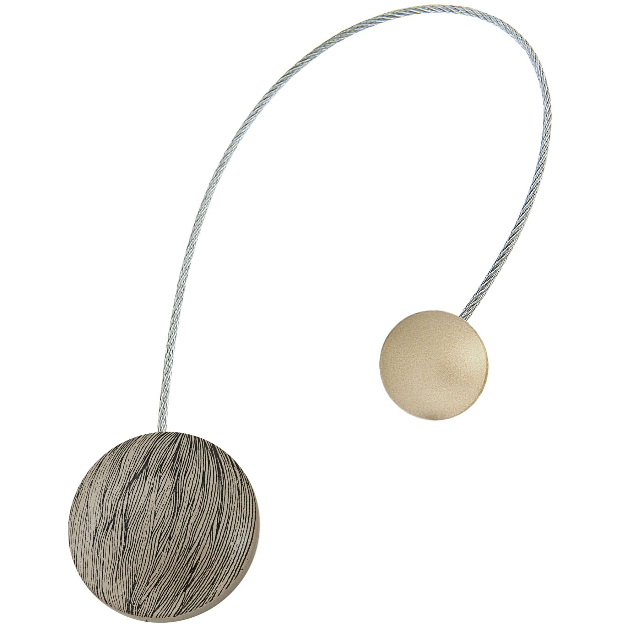 83733624 Клипса магнитная с тросом Шебби венге золото шарм STLM-0043887 Santreyd 