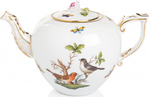 10541722 Herend Чайник 0,8л "Ротшильд" (с розой) Фарфор