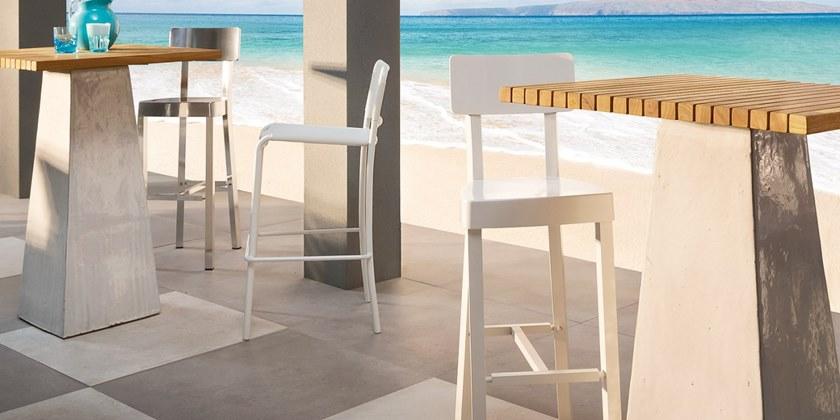 Gervasoni Табурет из алюминия с порошковым покрытием со спинкой Gervasoni outdoor sun-id-1488588 - Вид №10