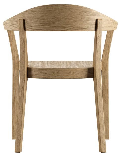 horgenglarus Штабелируемый стул из массива дерева с подлокотниками  3-350a  - Вид №6