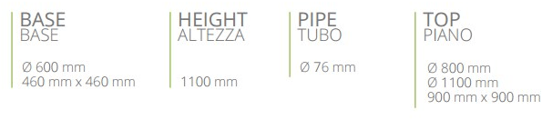 Vela Arredamenti Высокий стол из чугуна по контракту Babis Babis-3-ff  - Вид №2
