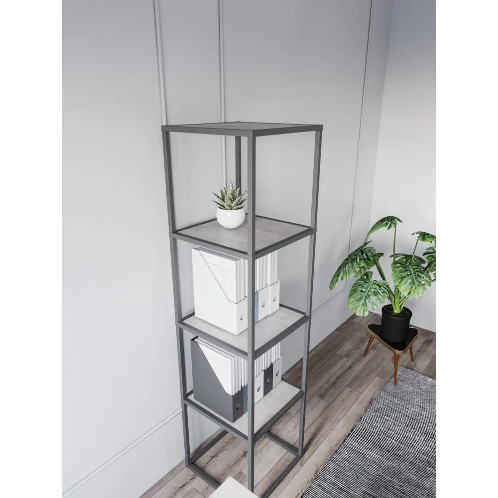 Santreyd Базовый алюминиевый профиль 1000 мм графитовый для мебели 87690758 STLM-0074926 - Вид №2