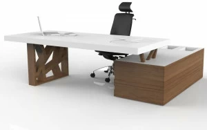 Tuna Ofis Рабочий стол со встроенной полкой Float