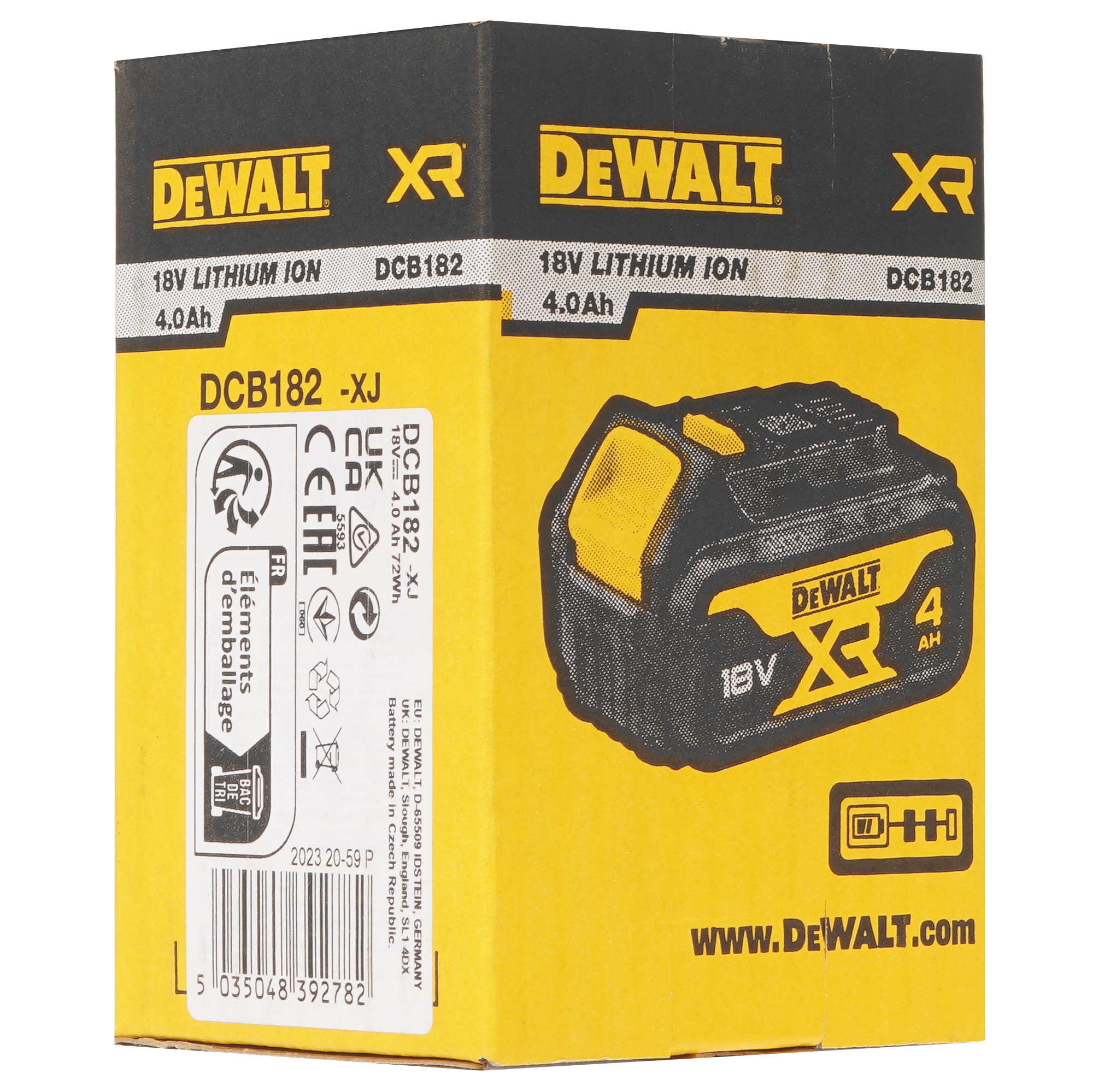 Аккумулятор DeWALT DCB182-XJ 5437894 STDN-0106935 - Вид №4