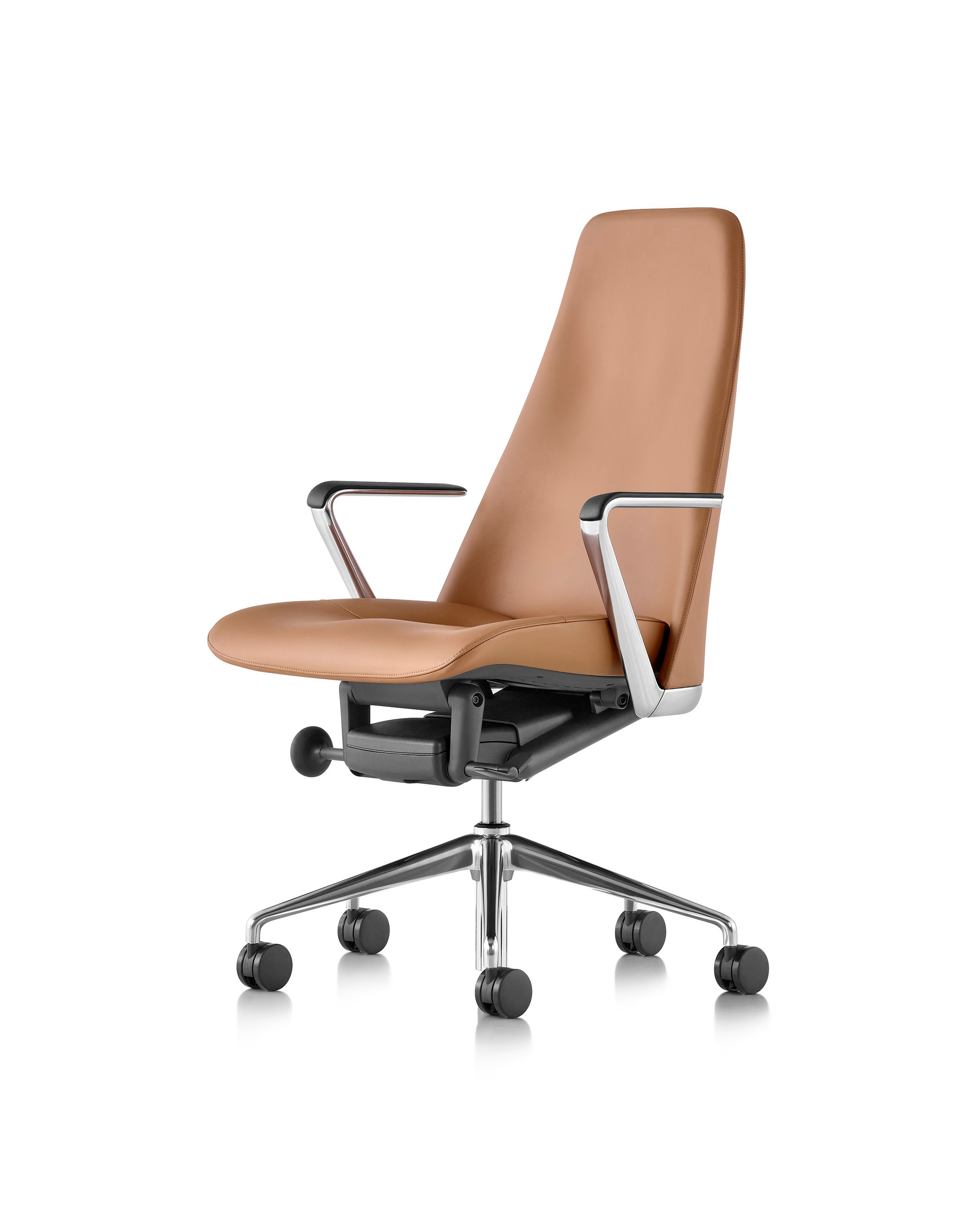 Кожаное вращающееся офисное кресло с высокой спинкой Herman Miller конус ARCH-00106072 - Вид №11