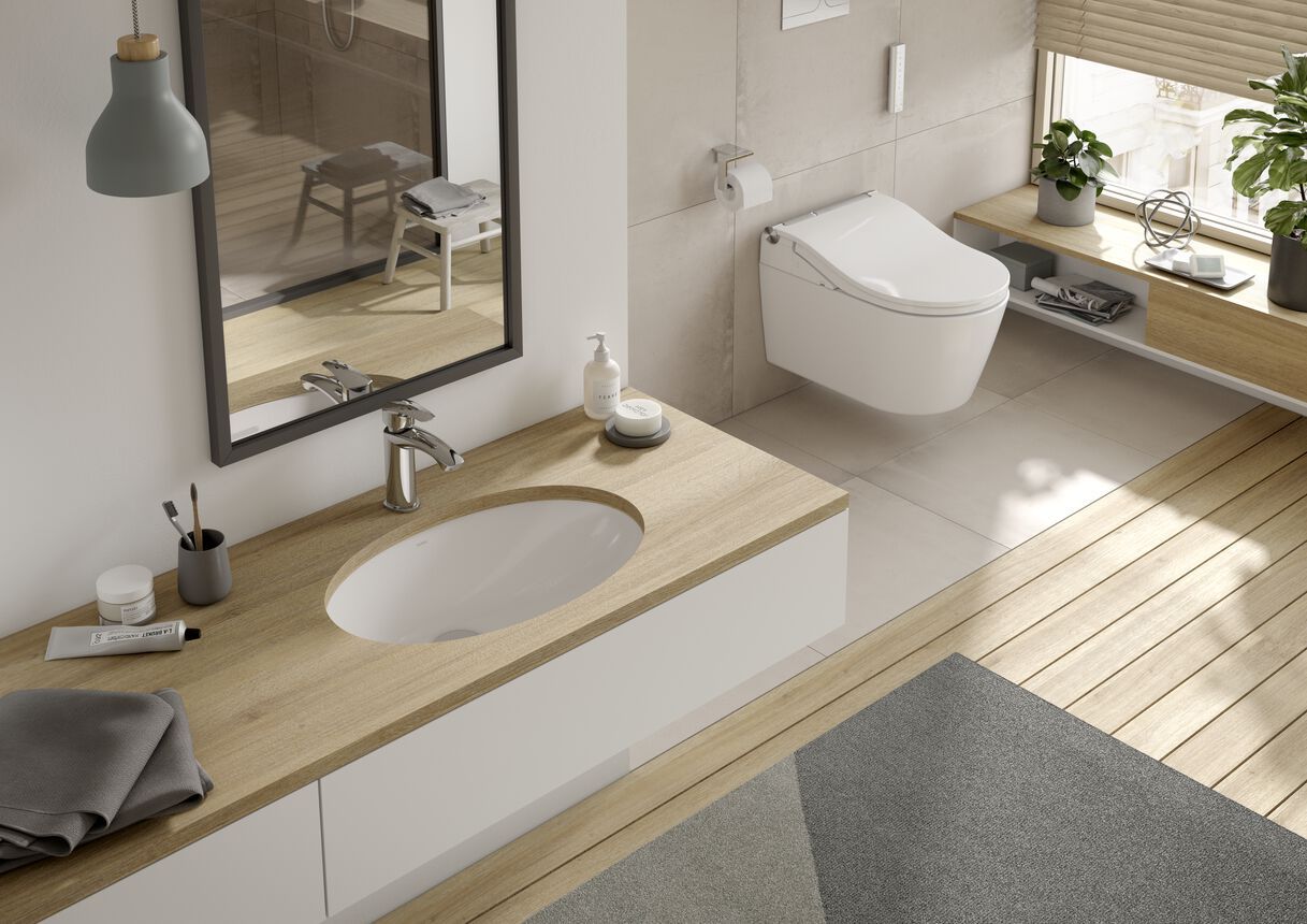 Керамическая овальная подводная раковина TOTO WU LW1505JUYW/F#W / LW1506JUYW/F#W ARCH-00064150 - Вид №1