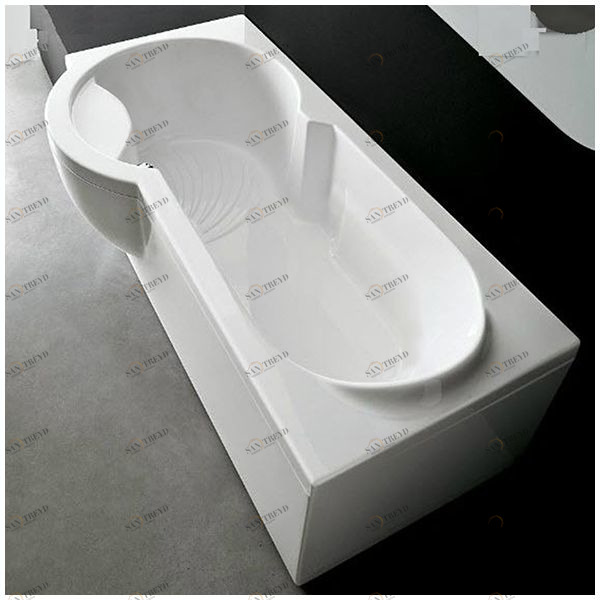 Ванна Gruppo treesse Simona V5671-SX белая прямоугольная левая VTLV5671SX