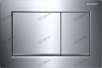 115.080.KH.1 смывная клавиша OMEGA30 (хром глянц, хром мат, хром глянц) Santreyd 