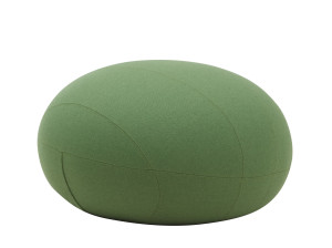 Круглый пуф из ткани