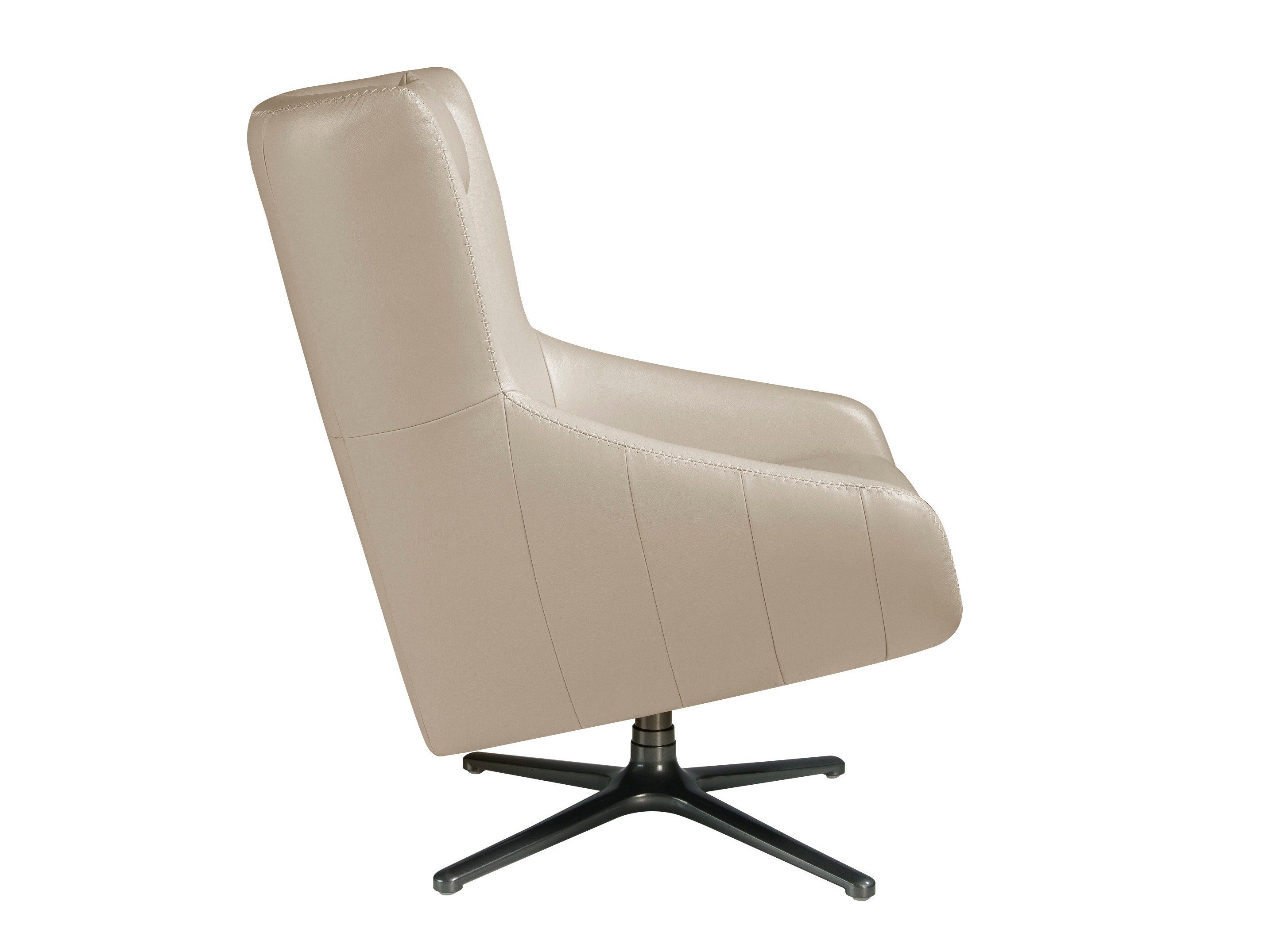 Кожаное вращающееся кресло с подлокотниками Angel Cerda 5090 ARCH-00094936 - Вид №3