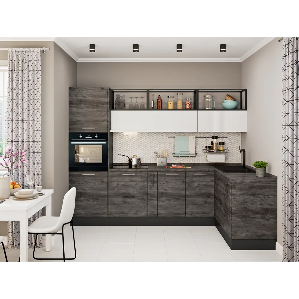 Фасад для кухонного шкафа Пласт 32.8x102.1 см Delinia ID ЛДСП цвет серый STLM-2189435 - Вид №7