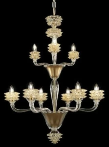 MULTIFORME Венецианская хрустальная люстра ручной работы Diamante