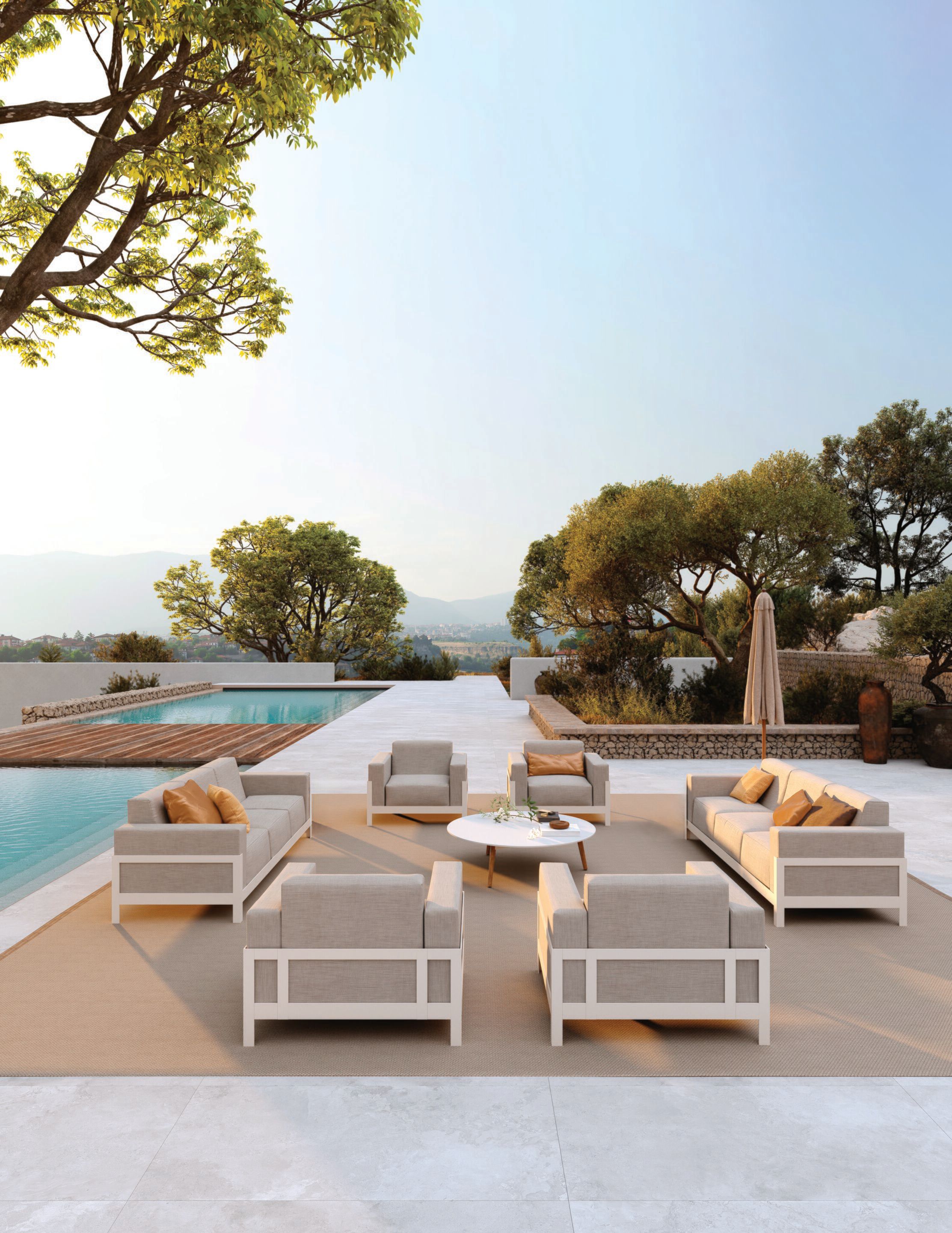 Тканевое садовое кресло с подлокотниками для контракта Walters More Comfort ARCH-00116717 - Вид №7