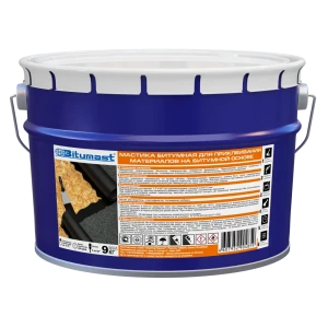 Мастика битумная Bitumast для приклеивания 9 кг