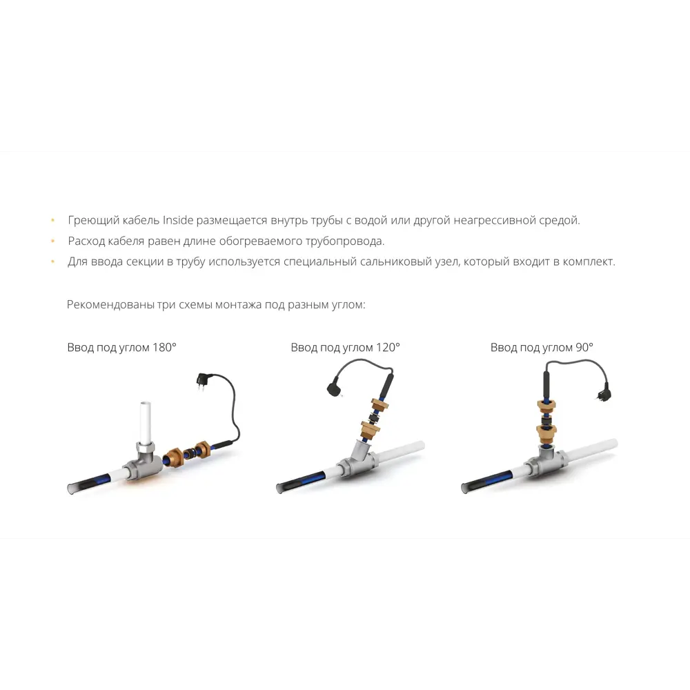 Саморегулирующийся кабель Freezstop для защиты труб от замерзания 4 м 14330721 STLM-1570423 - Вид №4