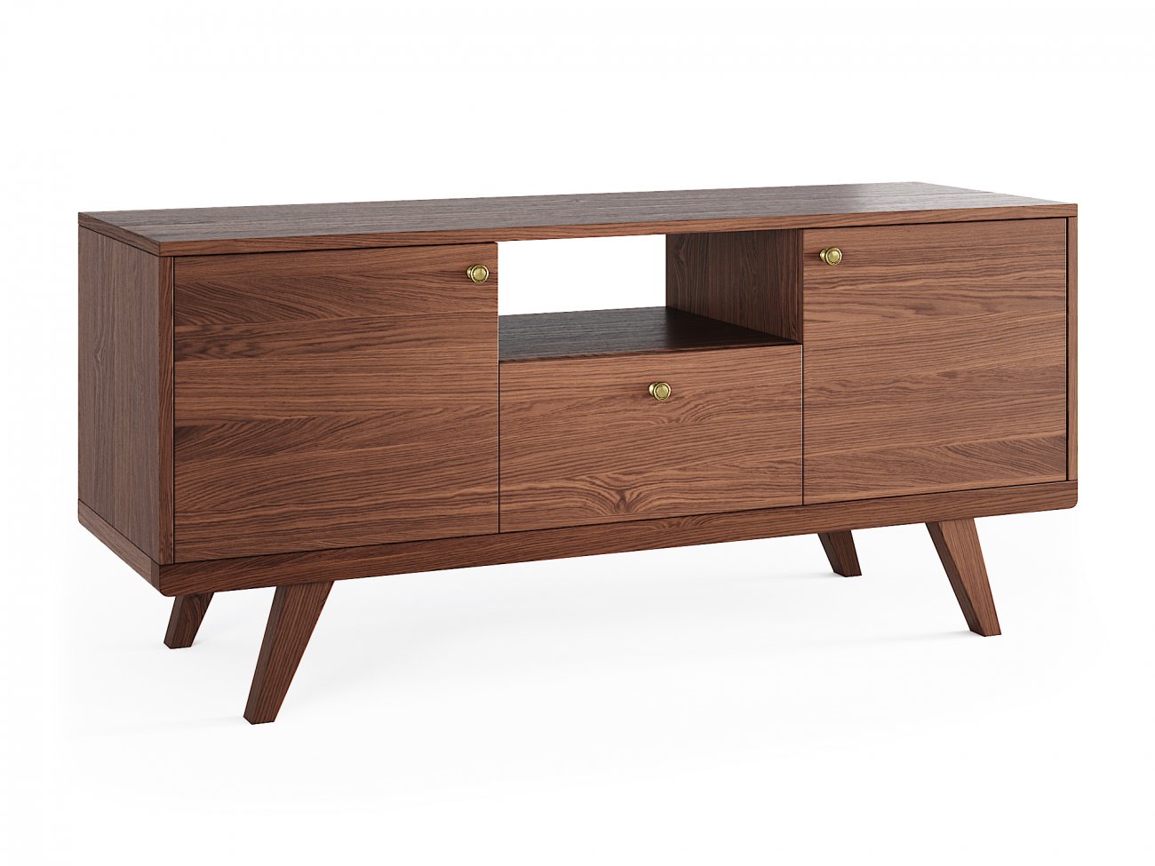 Тумба под телевизор с ящиком коричневая Thimon THE IDEA  210241 Коричневый  - Вид №1