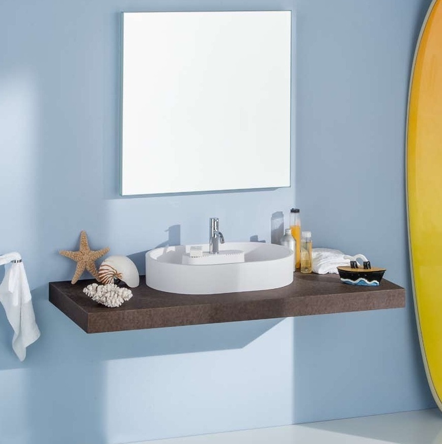 45621 Накладная раковина на столешницу  овальная Rapsel  - Вид №3