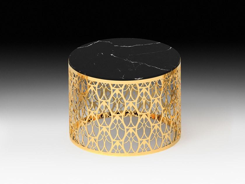 VGnewtrend Круглый журнальный столик из мрамора sun-id-1454960 - Вид №2