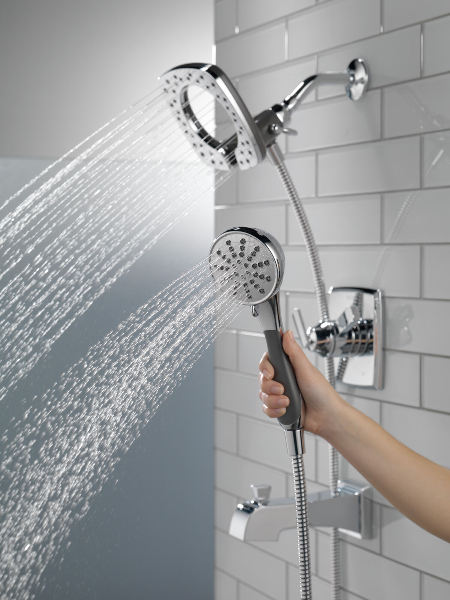 T17464-I Облицовка для душа Monitor® серии 17 с In2ition® Delta Faucet Ashlyn Хром  - Вид №16