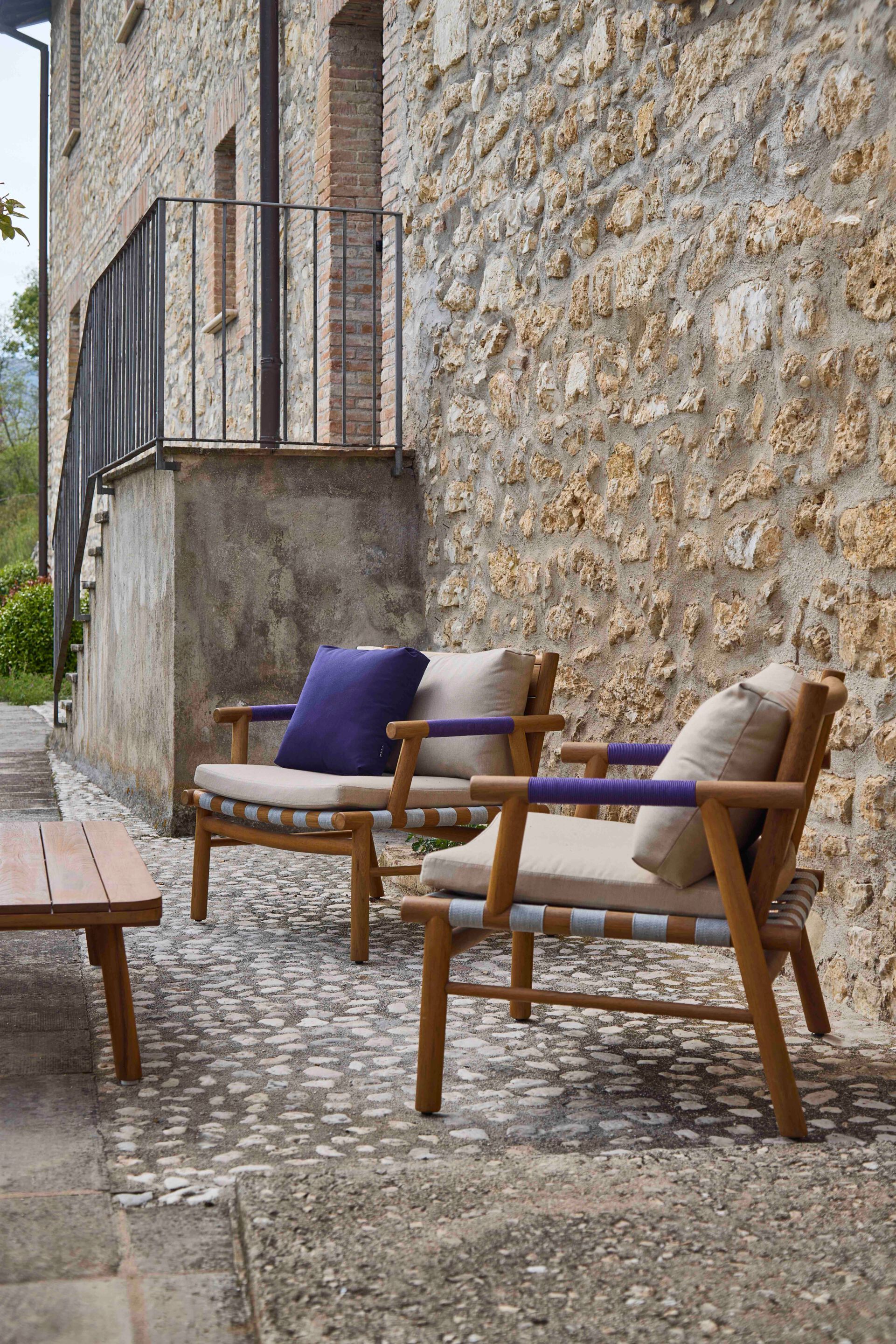 Садовое кресло из тикового дерева и Sunbrella® YAAZ Uz ARCH-00074788 - Вид №12