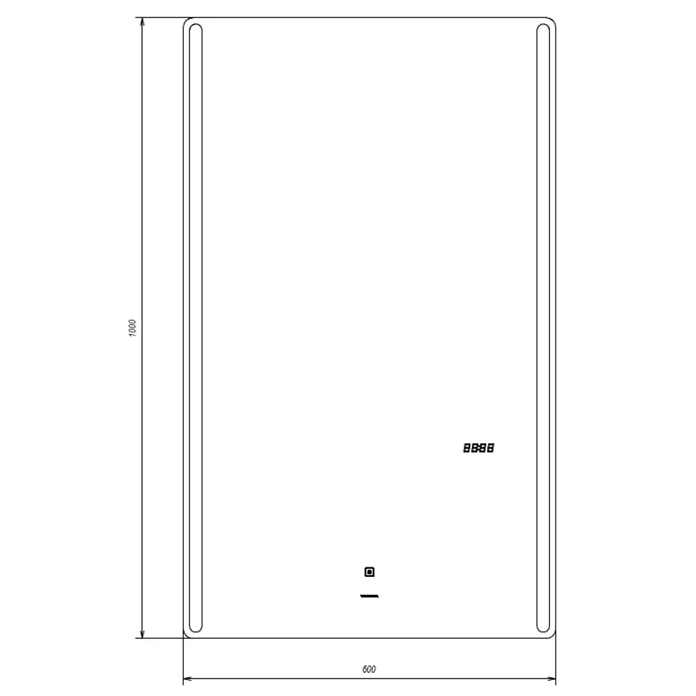Зеркало Maya Comfort с подсветкой 60x100 см 83685366 STLM-2049937 VIGO - Вид №8