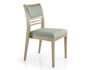 Кожаный стул с открытой спинкой