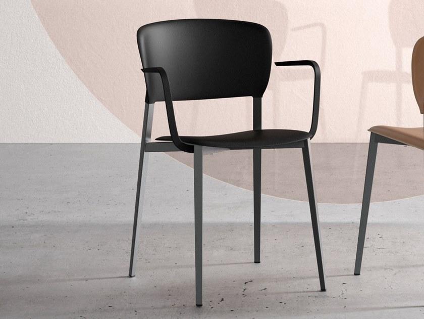 Desalto Стул из полипропилена штабелируемый с подлокотниками Ply 717 - Вид №3